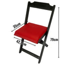 Conjunto Dobrável 70x70 Com 4 Cadeiras Estofadas LP