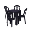 Mesa Quadrada Tambaú  + 4 Cadeiras Laguna