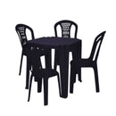 Mesa Quadrada Tambaú  + 4 Cadeiras Laguna