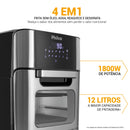Air Fryer Oven 4 em 1 - 12 Litros