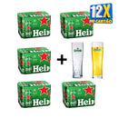 Super Combo Cerveja Heineken Sleek Pack 12 Latas 350ml  (Compre 4 leva 5 + Dois Copo) Personalizado.