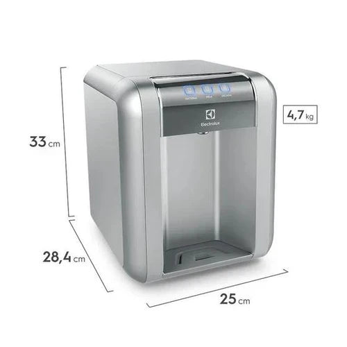 Purificador Electrolux Água Gelada, Fria e Natural com Painel Easy Touch Cinza (PE11X) Bivolt