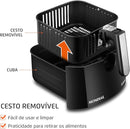 Fritadeira Sem Óleo Air Fryer 5L, Mondial, Preto/Inox, 1900W, BVOLT - AFN-50-BI
