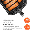 Fritadeira Sem Óleo Air Fryer 5L, Mondial, Preto/Inox, 1900W, BVOLT - AFN-50-BI (