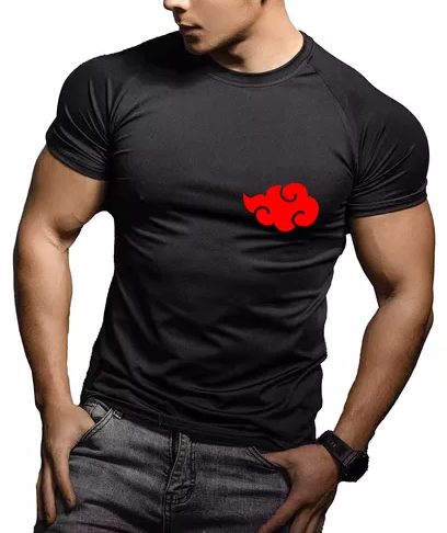 Camiseta Compressao Academia Itachi Uchiha Akatsuki Red
