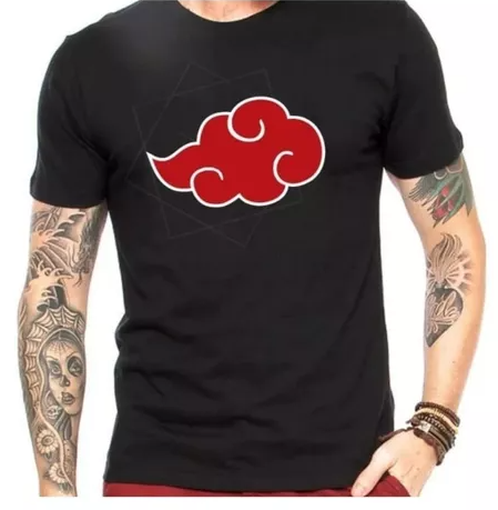 Camiseta/camisa Naruto Nuvem Anime Akatsuki Itachi Uchiha