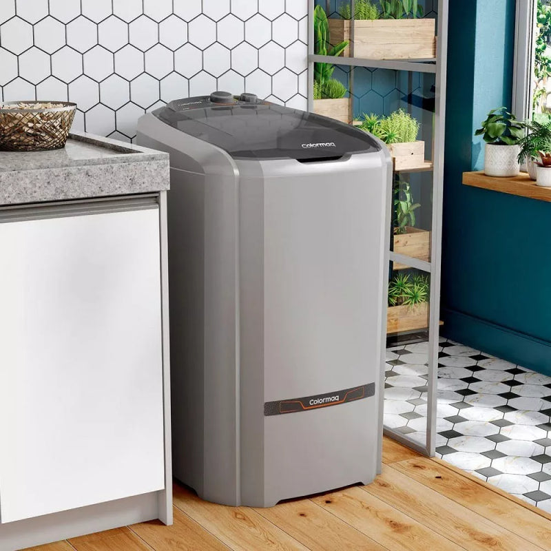 Máquina de lavar semi-automática Tanquinho Colormaq LCS 20kg BIVOLT - prata