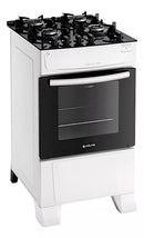 Fogão Atlas 4 Bocas Preto Acendimento Automático Bvolt