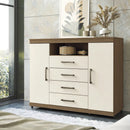 Cômoda Para Quarto 2 Portas 4 Gavetas 1 Nicho Master Fc