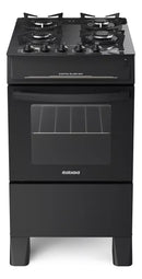 Fogão De Chão Itatiaia Electra Glass New A Gás/elétrico Sem Tampa 4 Queimadores Preto Fosco Bivolt Porta Com Visor Forno 48l