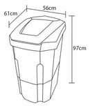Máquina de lavar semi-automática Tanquinho Colormaq LCS 20kg BIVOLT - prata