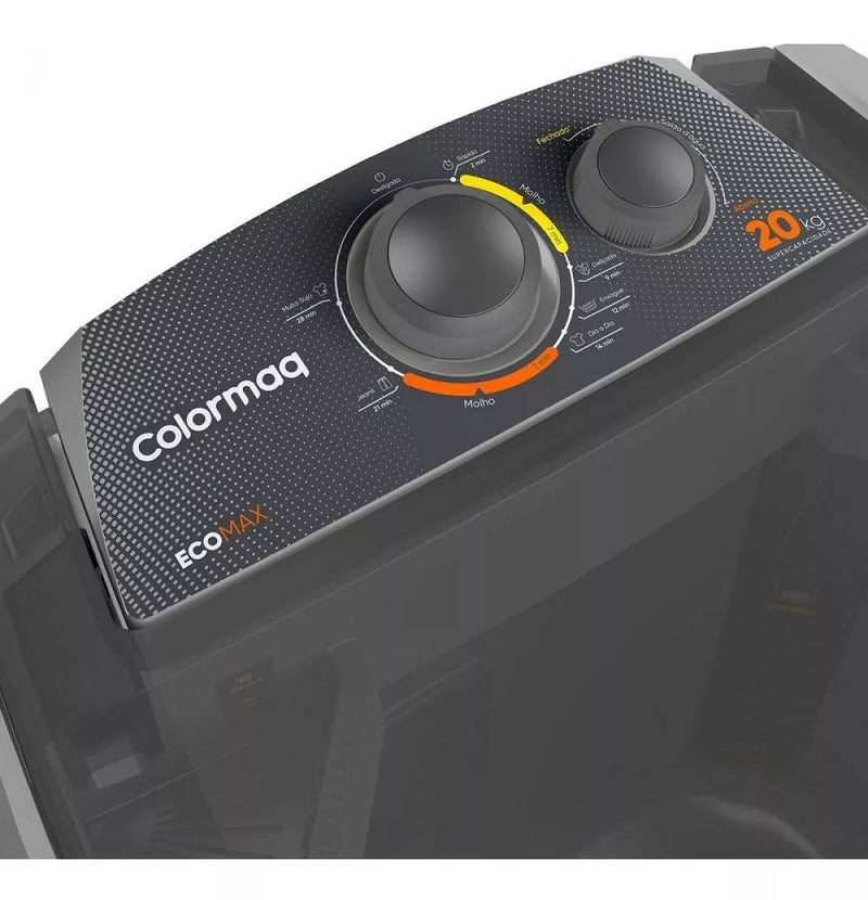 Máquina de lavar semi-automática Tanquinho Colormaq LCS 20kg BIVOLT - prata