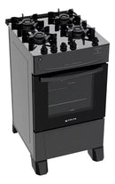 Fogão Atlas 4 Bocas Preto Acendimento Automático Bvolt