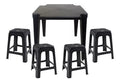 Conjunto de Mesa + 4 Banquetas em Plastico