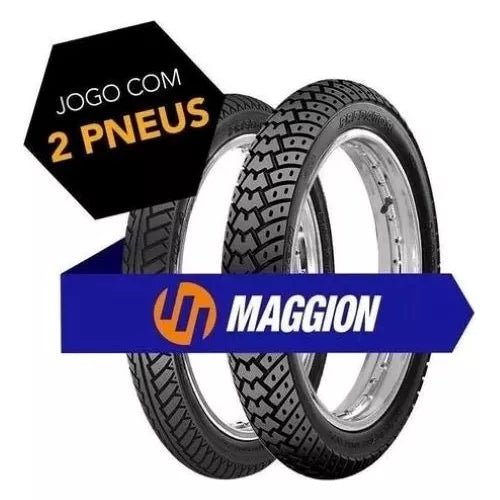 Par Pneu Moto Maggion Cg Titan Fan Yes 2.75-18 90/90-18 C/c