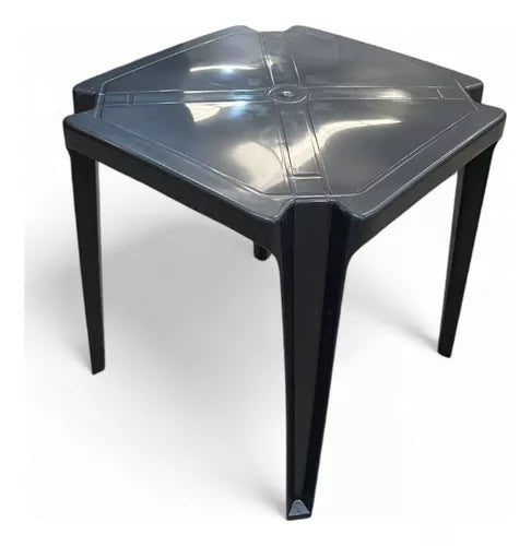 mesas plásticas quadrada bar monobloco empilhável 70