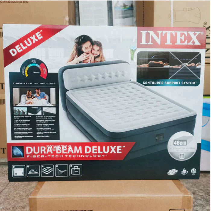 Colchão Inflável Casal Com Bomba de ar e Encosto