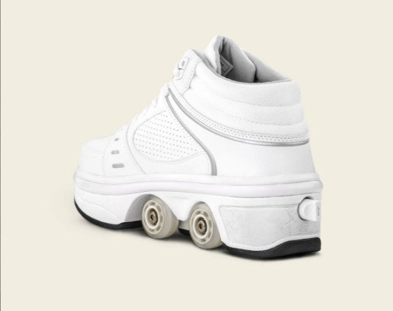 Liekick Astro LED - tênis de cano alto 2 em 1 com botão para abrir/fechar as rodas + iluminação FULL LED.