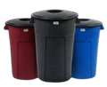 BALDÃO COM TAMPA 110 LITROS