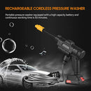 Lianai Lavadora de carro de alta pressão sem fio Limpador elétrico multifuncional com bico ajustável Baterias de 21 V Lavadora de alta pressão portátil Adequada para lavar carros/regar flore