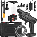 Lianai Lavadora de carro de alta pressão sem fio Limpador elétrico multifuncional com bico ajustável Baterias de 21 V Lavadora de alta pressão portátil Adequada para lavar carros/regar flore