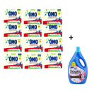 Kit 12cx Sabão Omo Em Pó - 800g  Lavagem Perfeita + Amaciante Downy Brisa de verão em galão 3 L